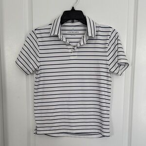 Crewcuts Navy and White Striped Polo
